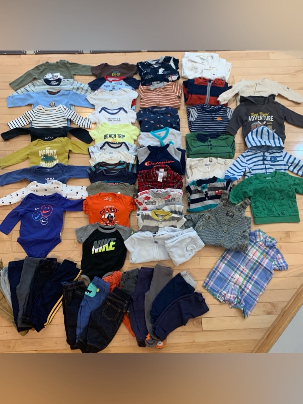 6 Months Baby Boy Clothes - pajamas sleeper long & short sleeve bodysuits pants